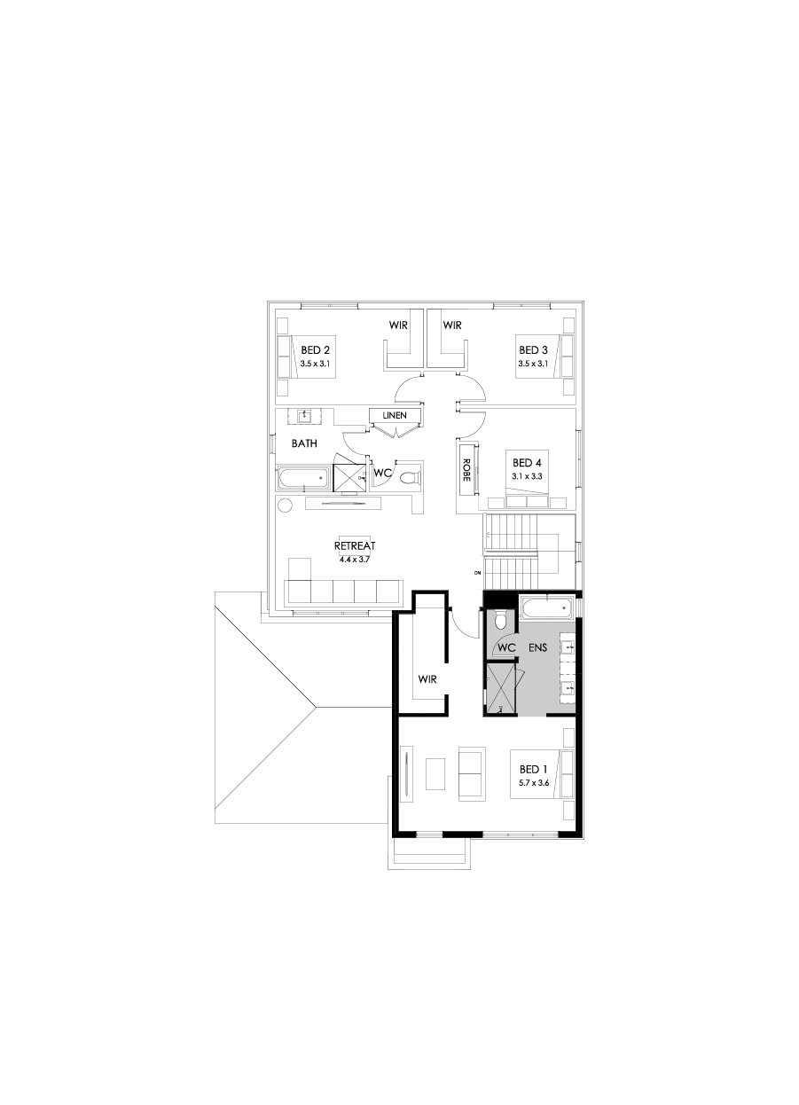 35 First Floor Floorplan (Bath to ensuite)