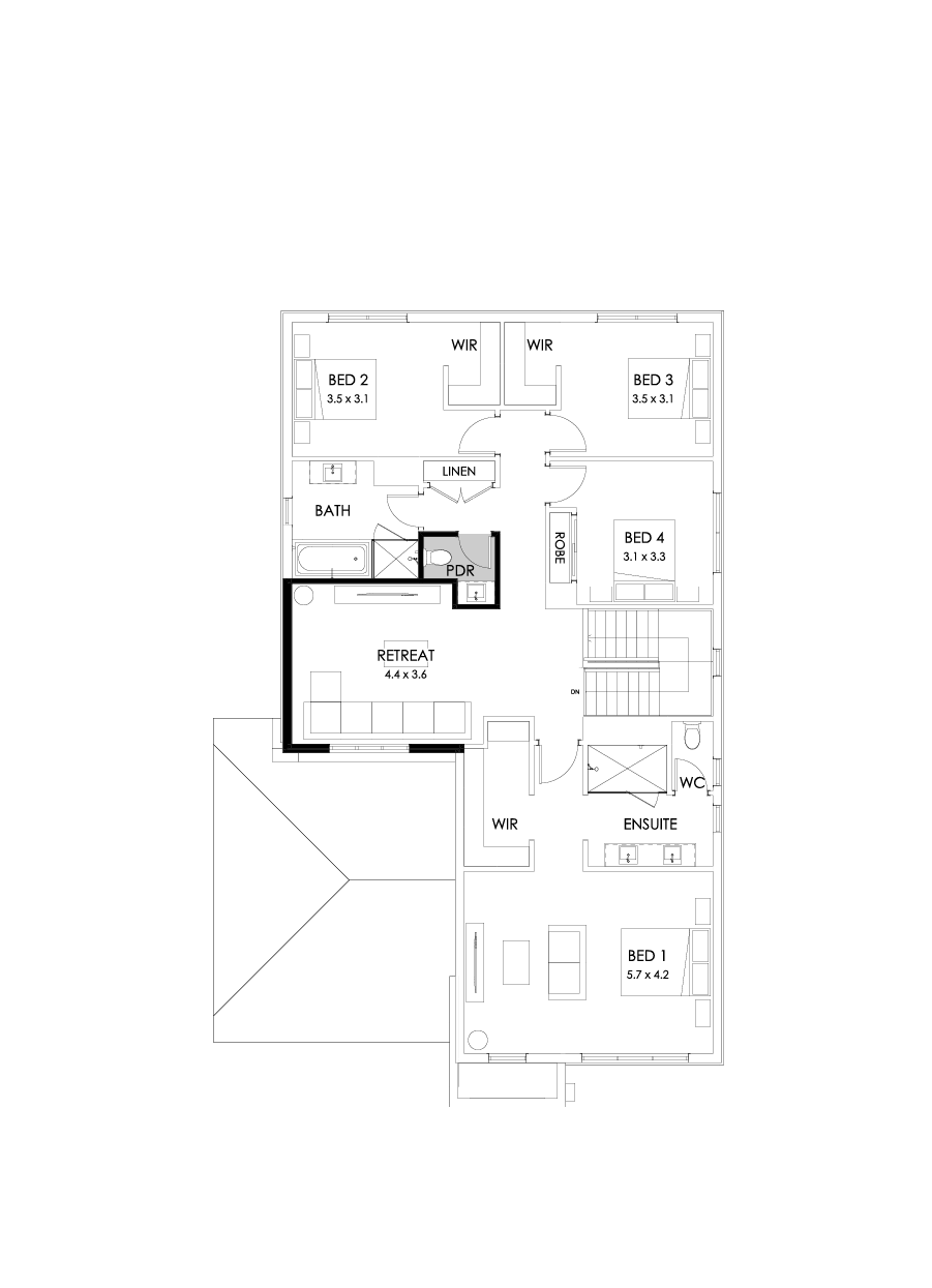35 First Floor Floorplan (Powder Room)