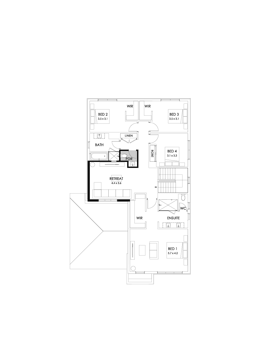 35 First Floor Floorplan (Powder Room)