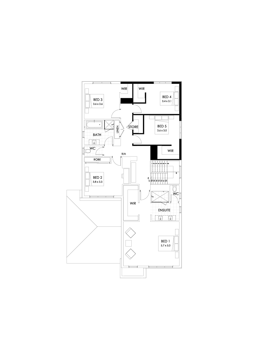 39 First Floor Floorplan (5th Bedroom )
