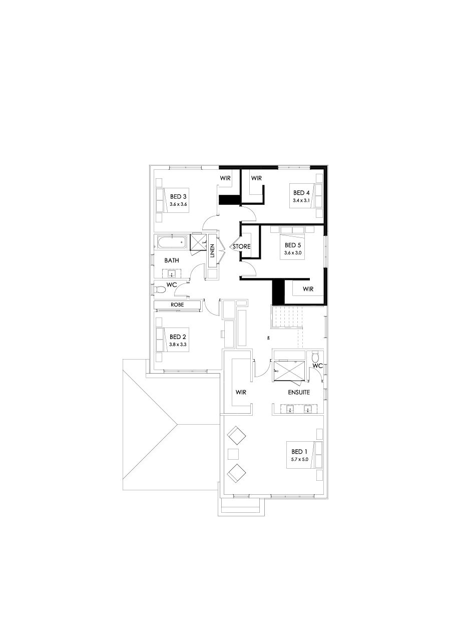 39 First Floor Floorplan (5th Bedroom )