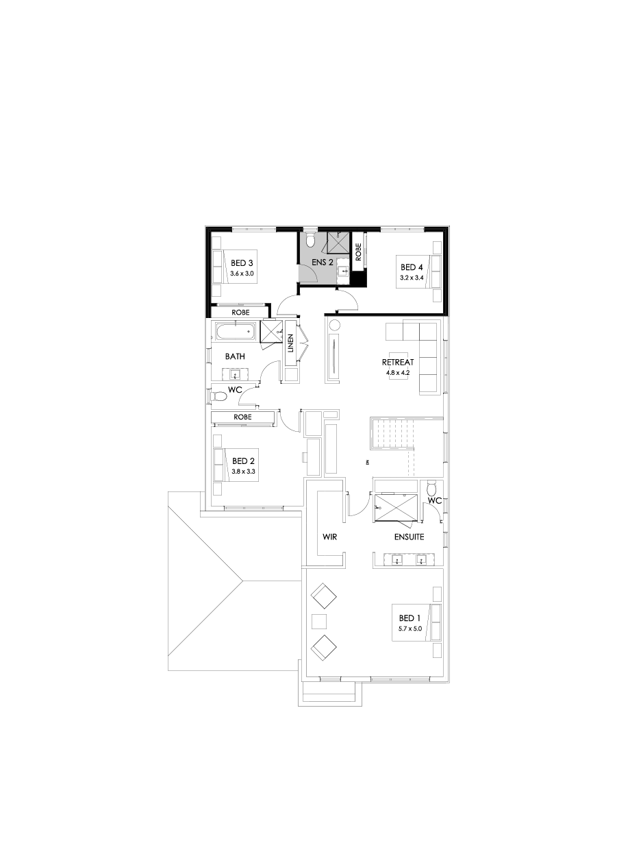 39 First Floor Floorplan (Additional ensuite)
