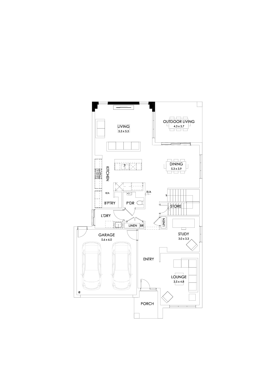39 Ground Floor Floorplan (Additional ensuite)