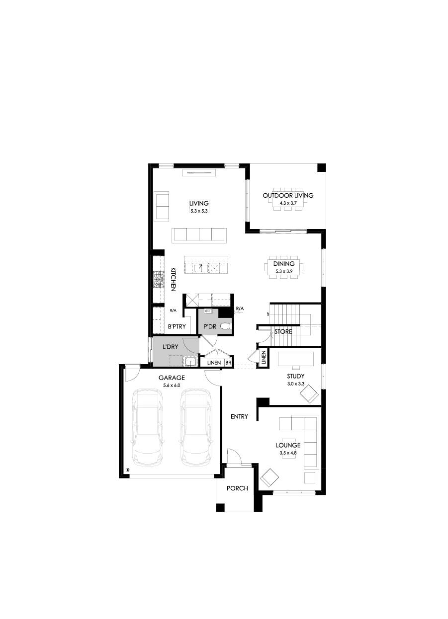 39 Ground Floor Floorplan (Standard )