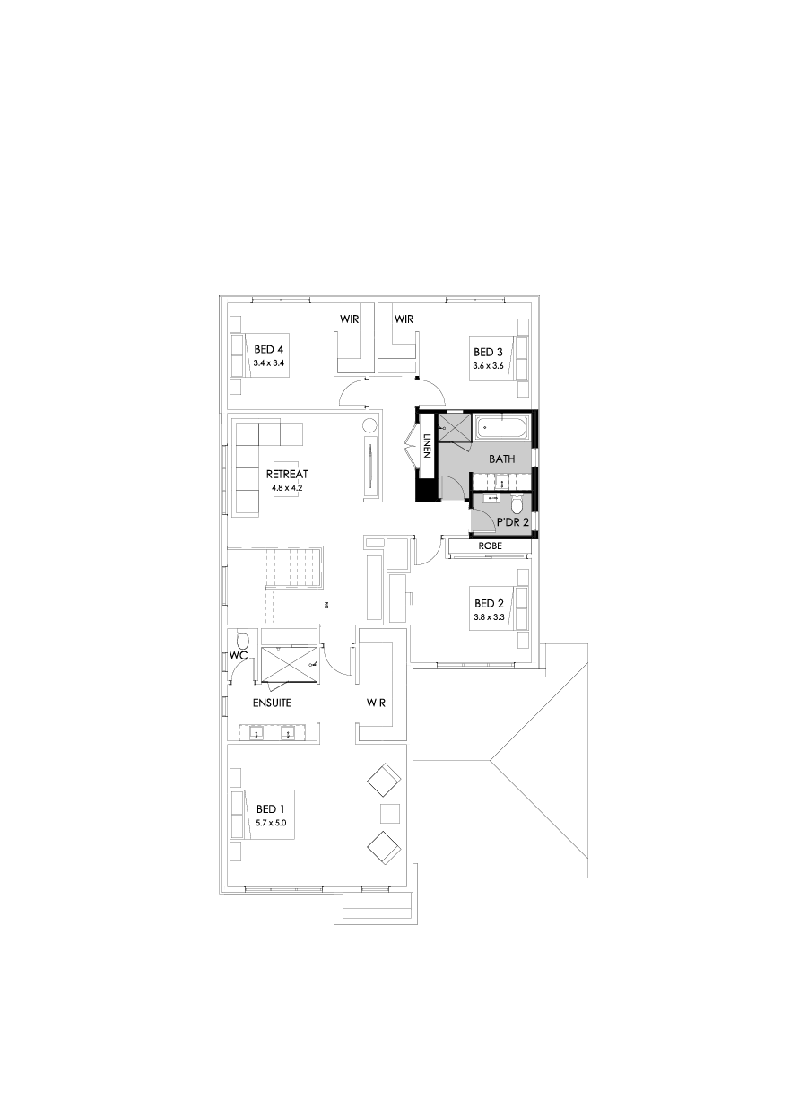 39 First Floor Floorplan (Powder room - Flipped)