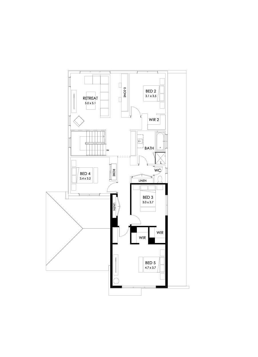 37 First Floor Floorplan (5th bedroom)