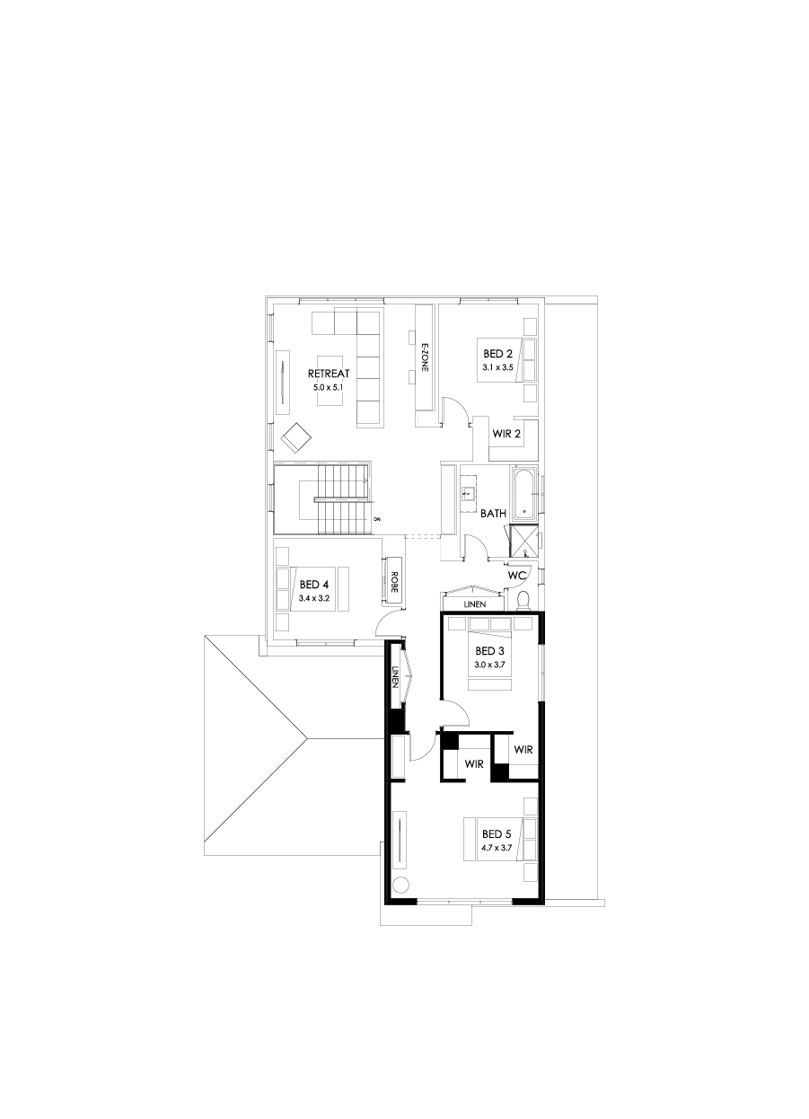 37 First Floor Floorplan (5th bedroom)