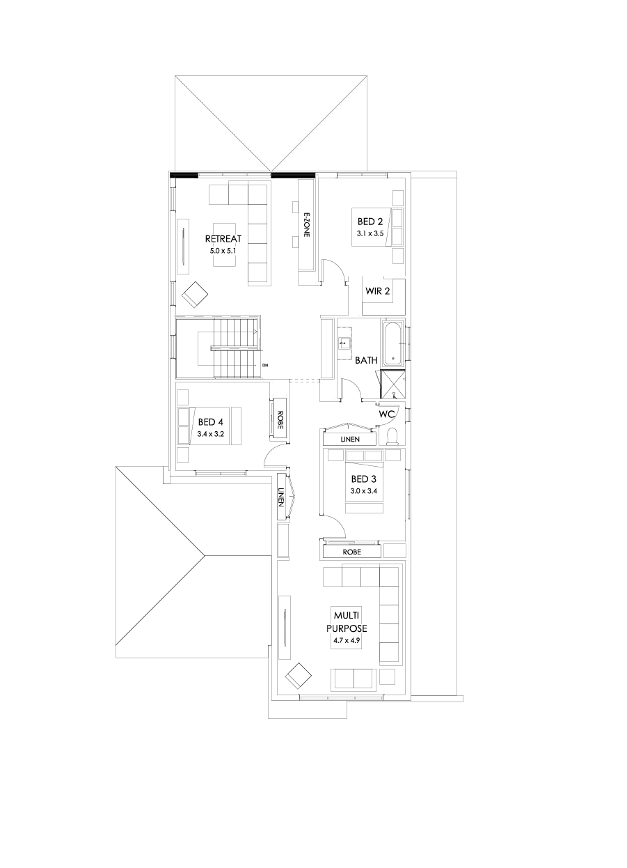 37 First Floor Floorplan (Alternate grand outdoor living)