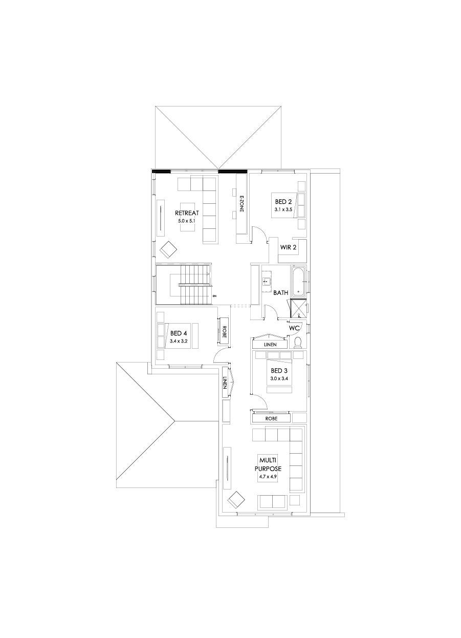 37 First Floor Floorplan (Alternate grand outdoor living)