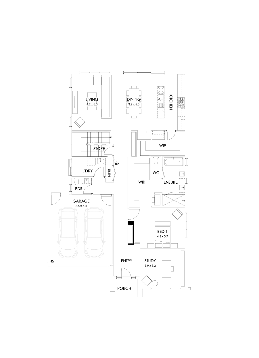 37 Ground Floor Floorplan (Bar)