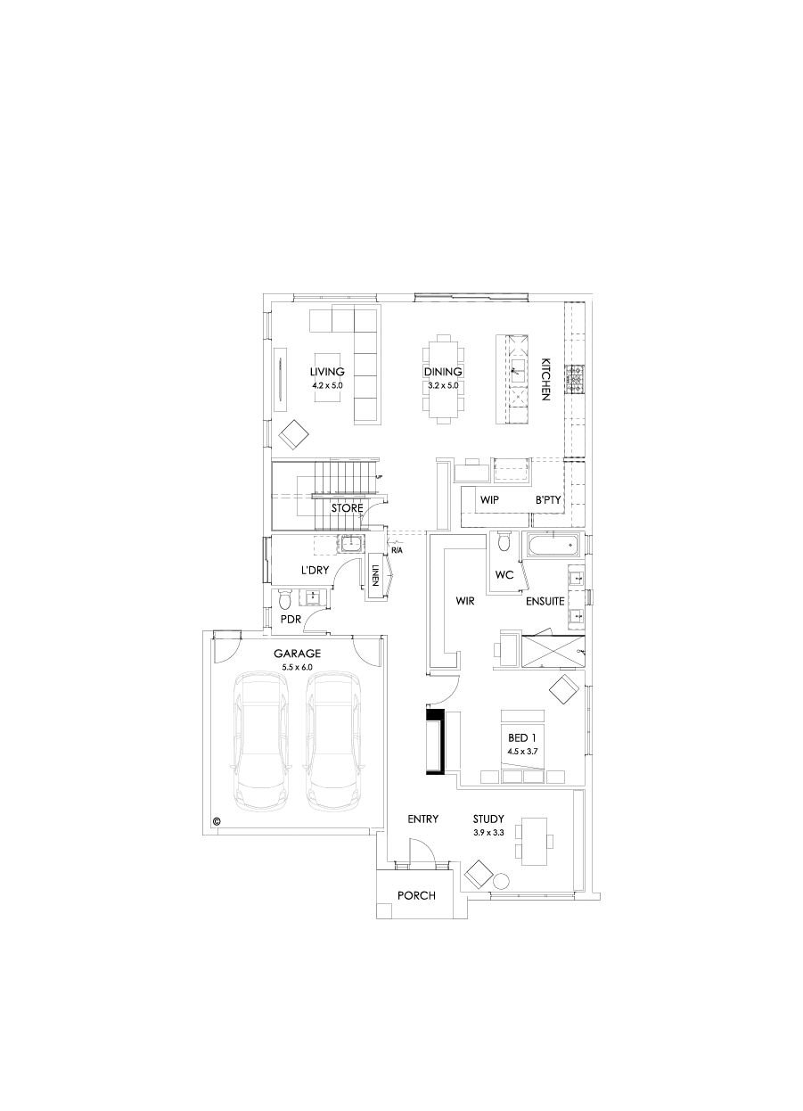 37 Ground Floor Floorplan (Bar)