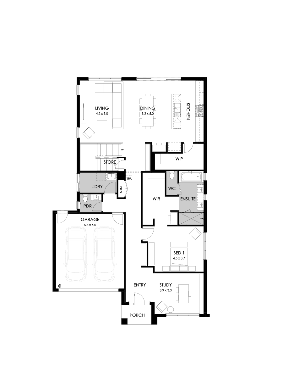 37 Ground Floor Floorplan (Bathroom upgrade)