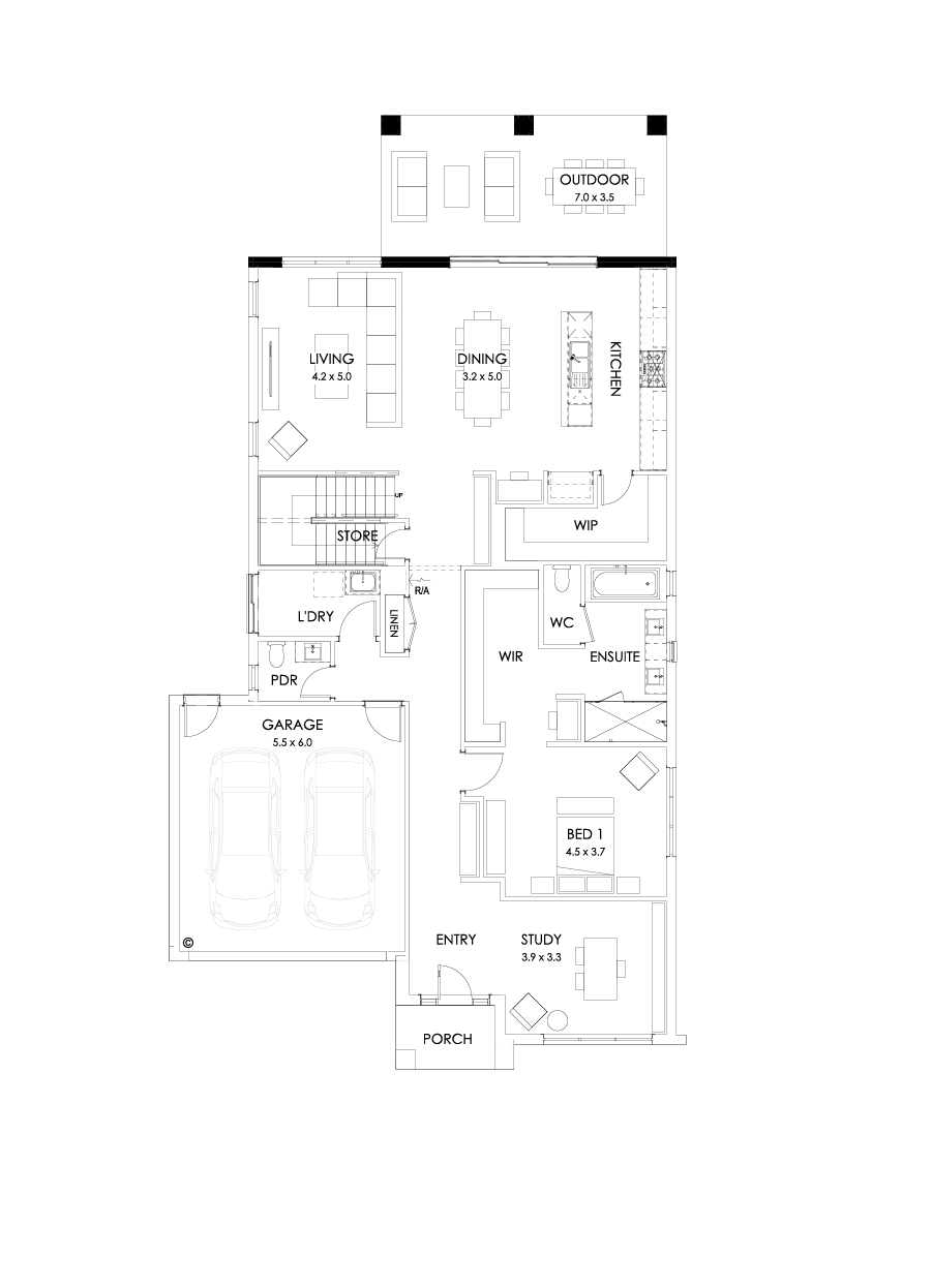 37 Ground Floor Floorplan (Grand outdoor living)