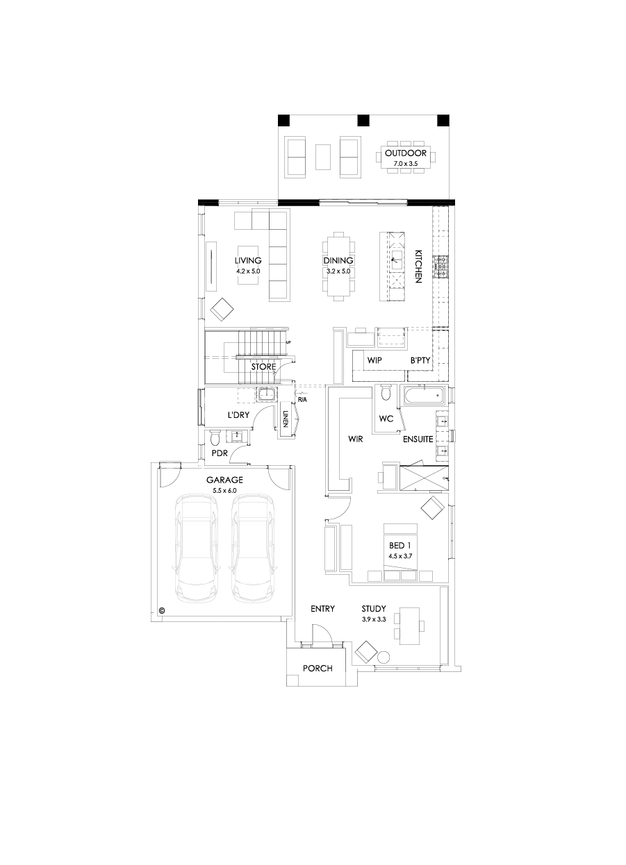 37 Ground Floor Floorplan (Grand outdoor living)