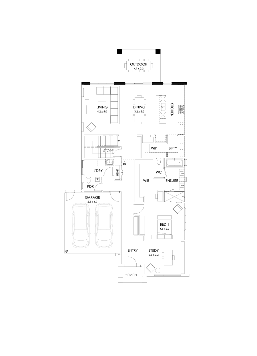 37 Ground Floor Floorplan (Outdoor living)