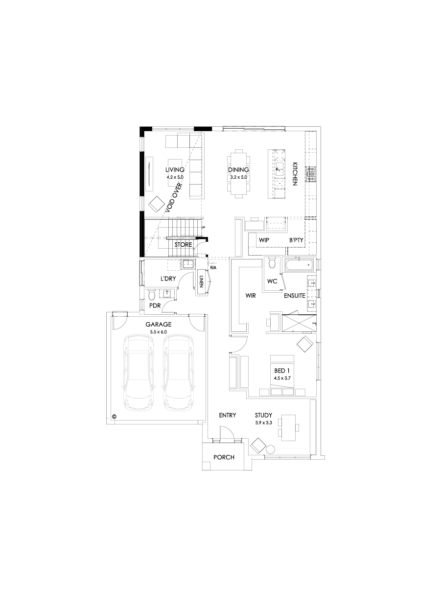 37 Ground Floor Floorplan (Void)