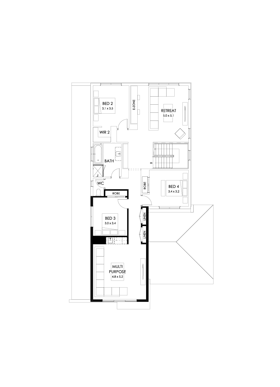 37 First Floor Floorplan (Bar - Flipped)
