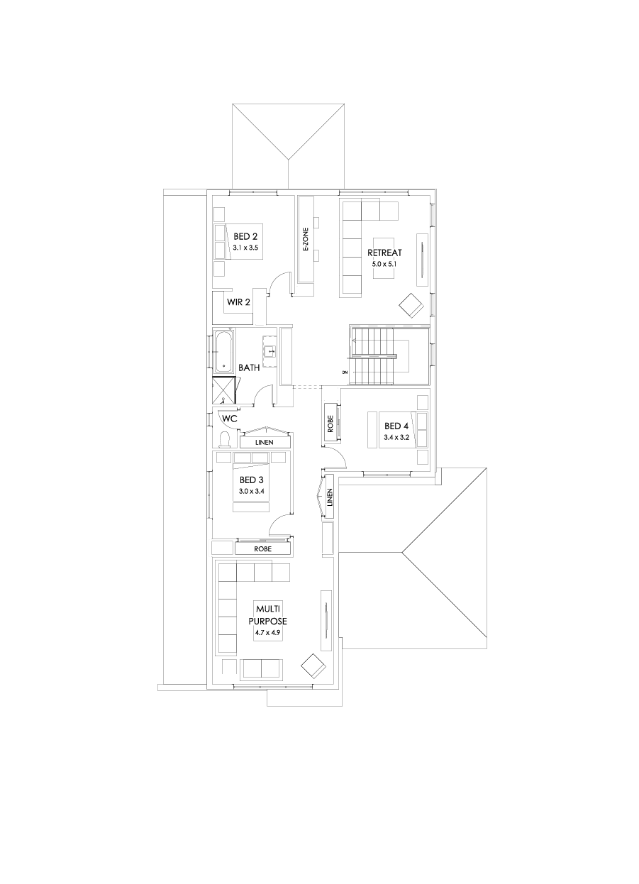 37 First Floor Floorplan (Outdoor living - Flipped)