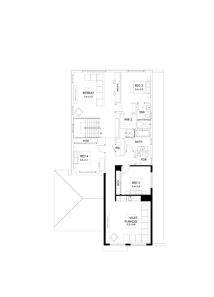 40 First Floor Floorplan (Bar)