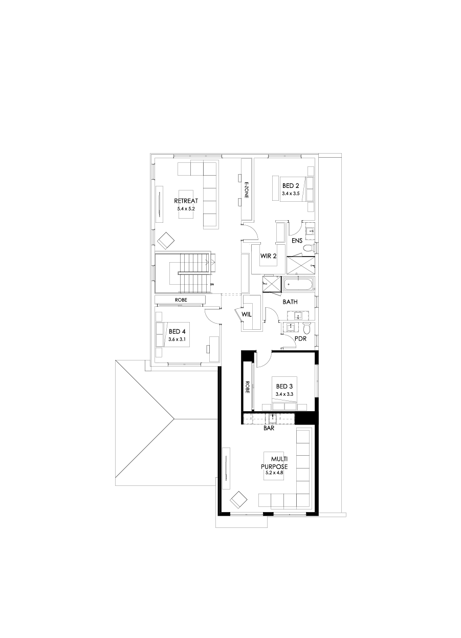 40 First Floor Floorplan (Bar)