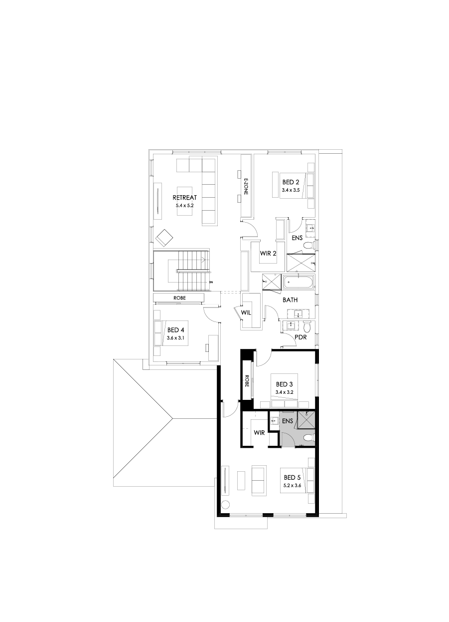 40 First Floor Floorplan (Guest bedroom)