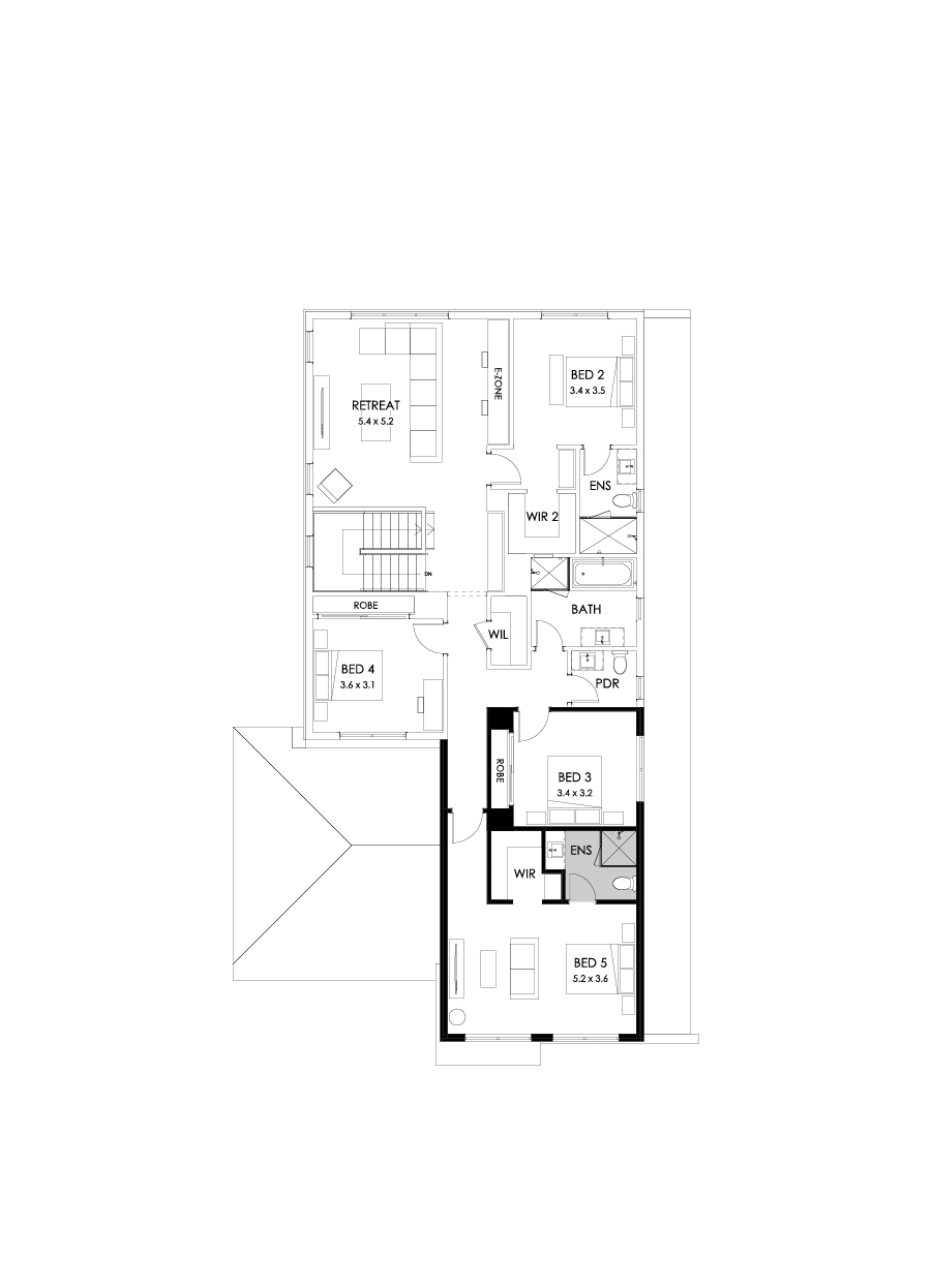 40 First Floor Floorplan (Guest bedroom)