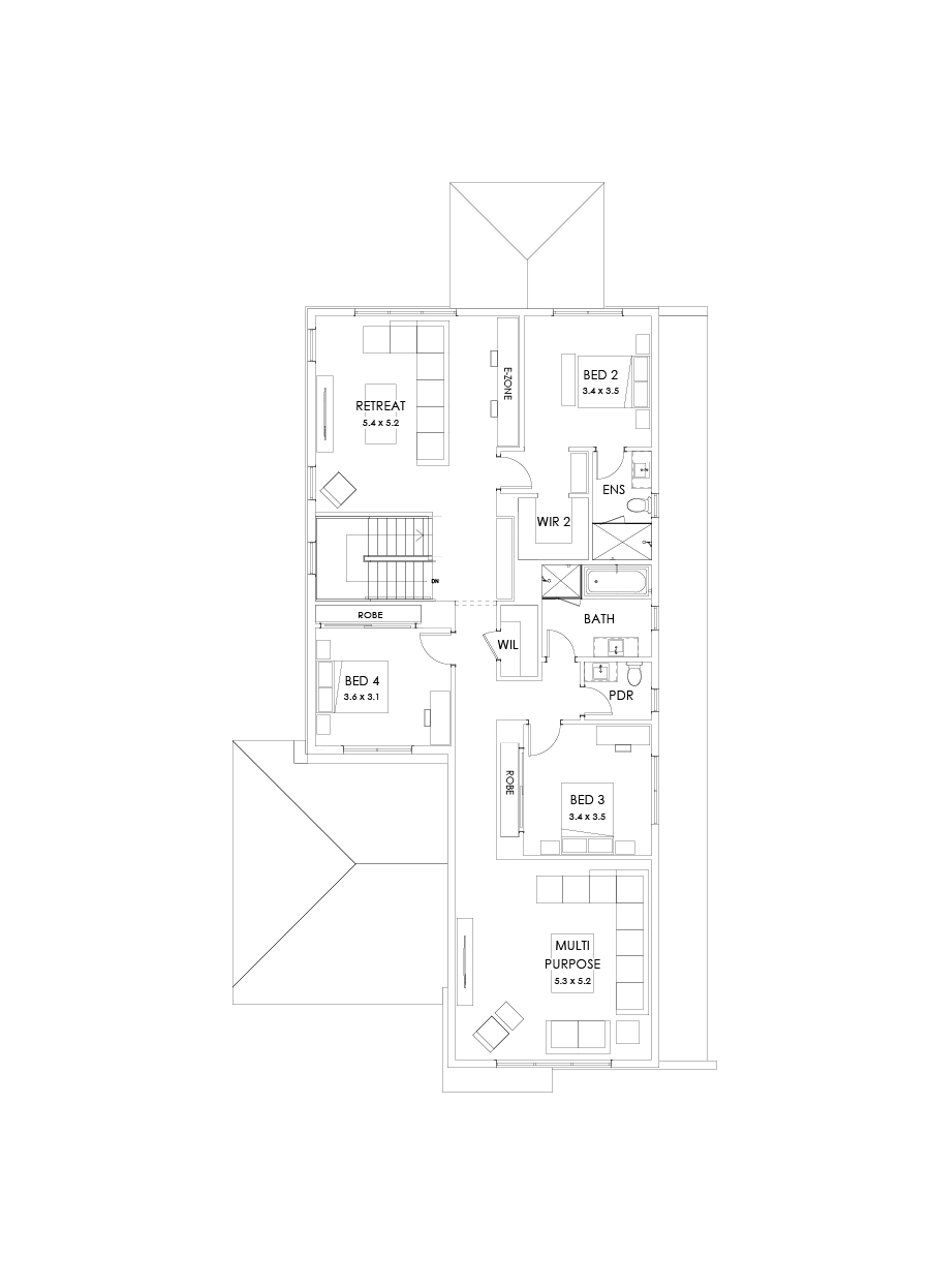 40 First Floor Floorplan (Outdoor living)