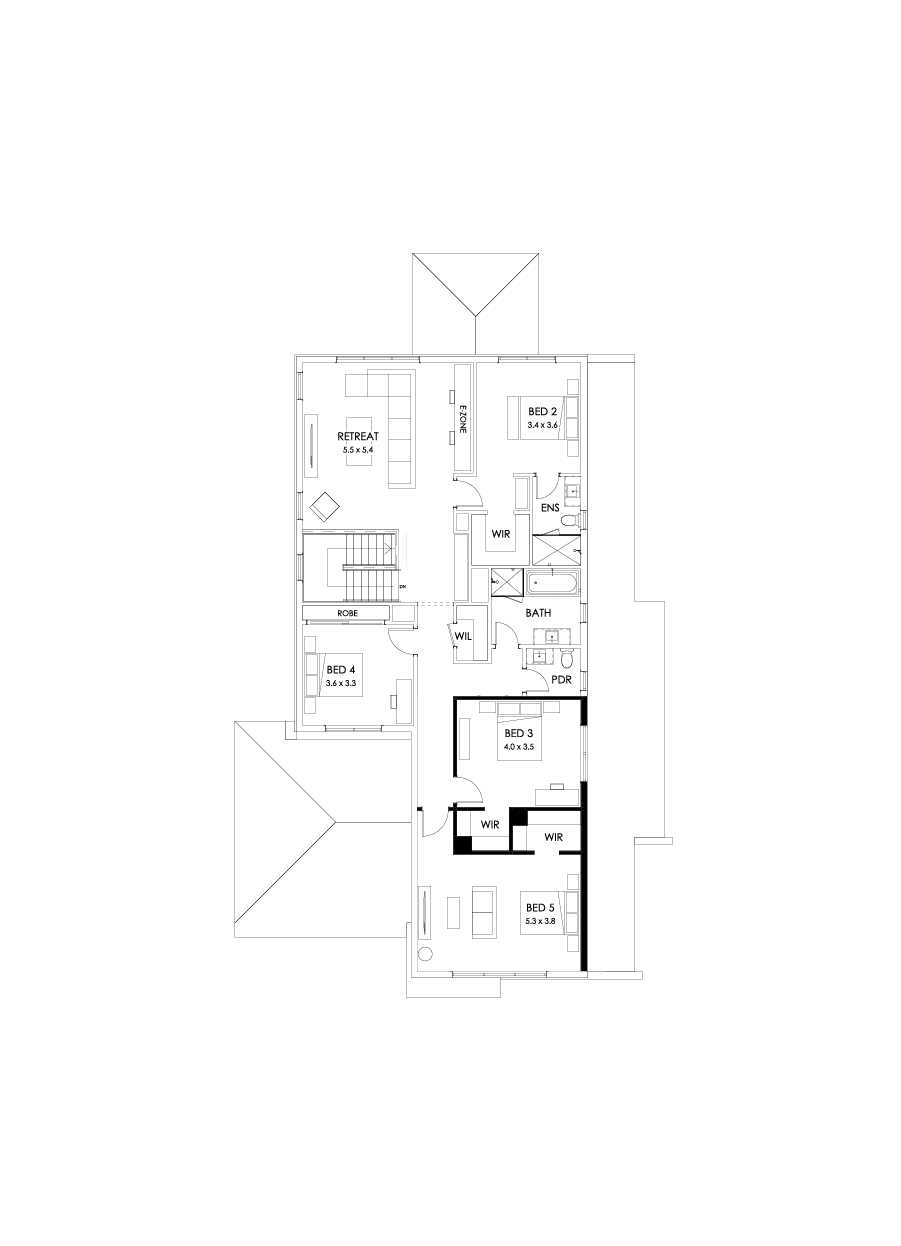 43 First Floor Floorplan (5th bedroom)