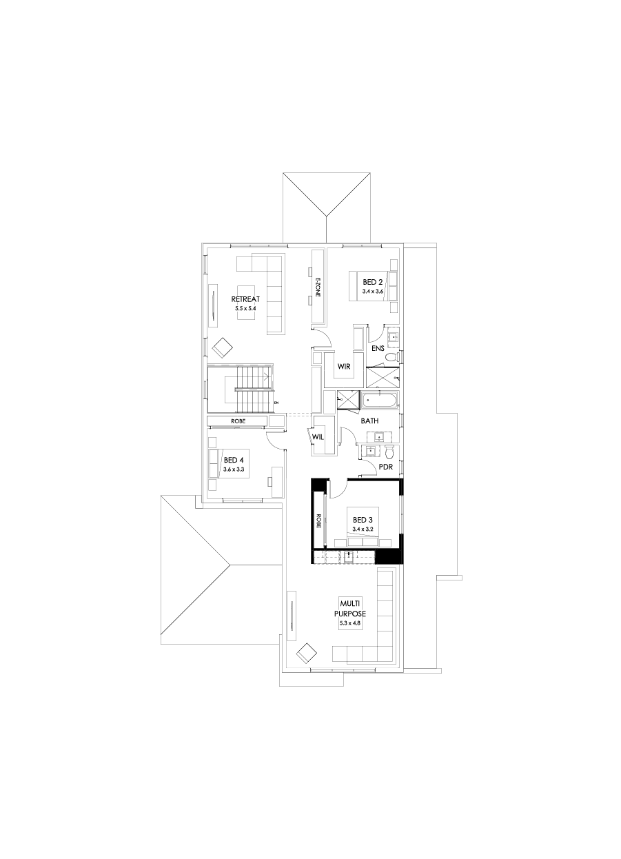 43 First Floor Floorplan (Bar)