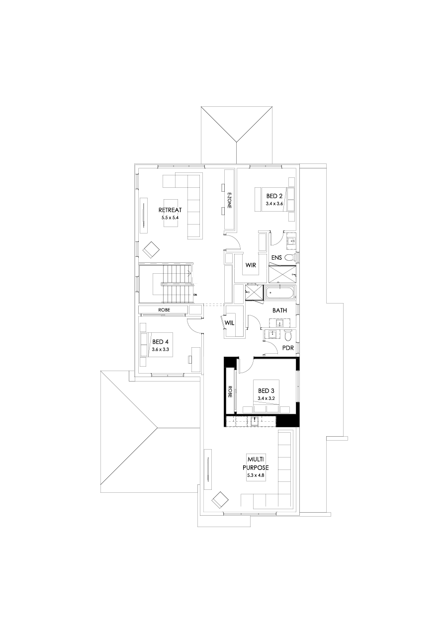 43 First Floor Floorplan (Bar)