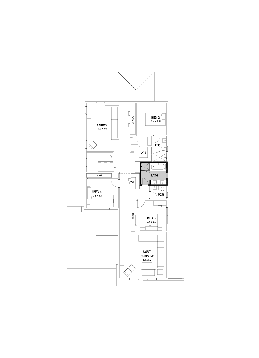 43 First Floor Floorplan (Bathroom upgrade)