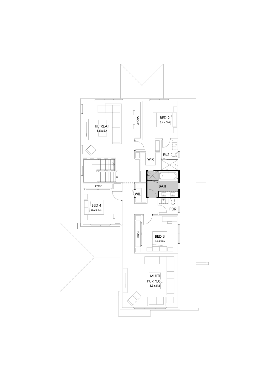 43 First Floor Floorplan (Bathroom upgrade)