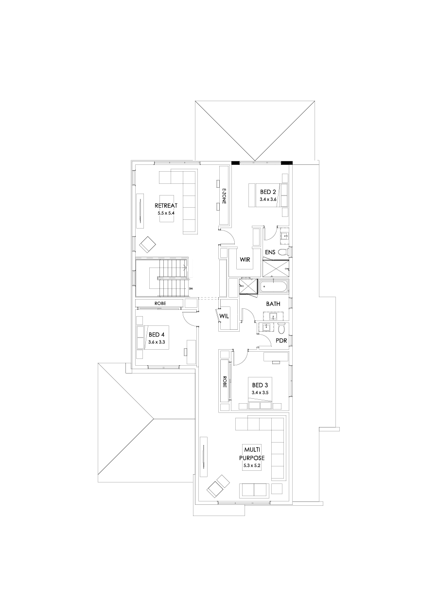 43 First Floor Floorplan (Grand outdoor living)