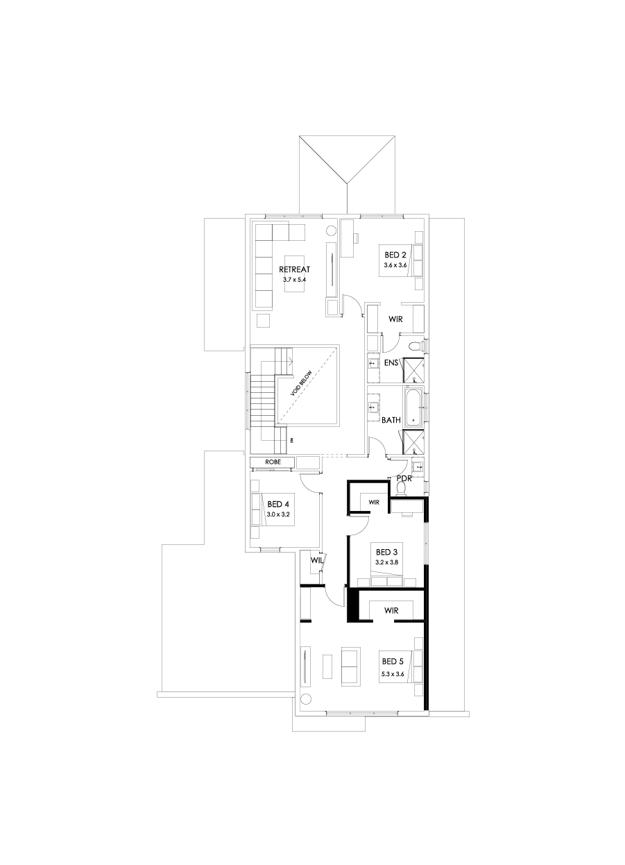 43B First Floor Floorplan (5th bedroom )