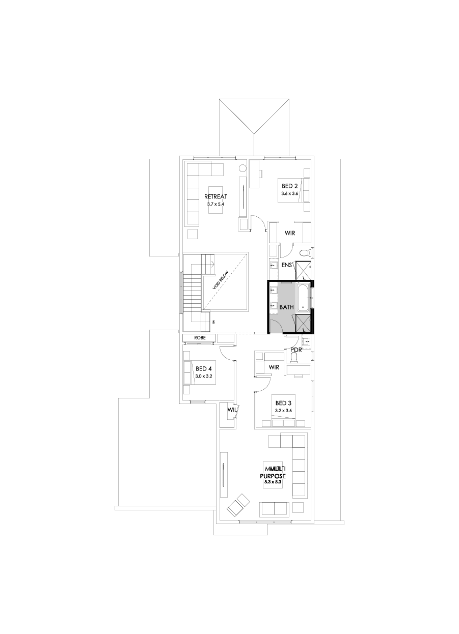 43B First Floor Floorplan (Bathroom upgrade)