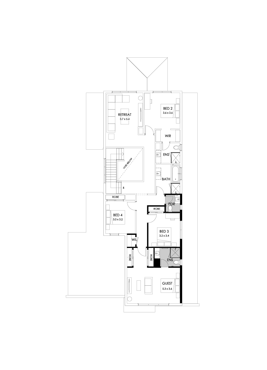 43B First Floor Floorplan (Guest bedroom)