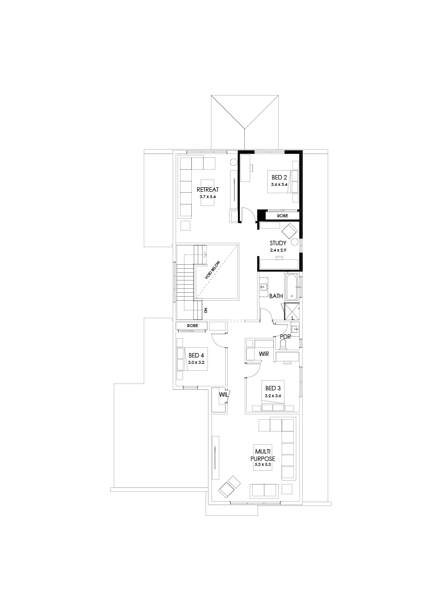 43B First Floor Floorplan (No minor ensuite)