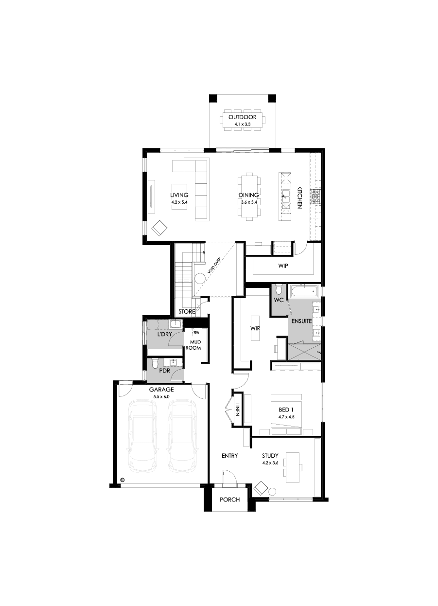 43B Ground Floor Floorplan (Standard )