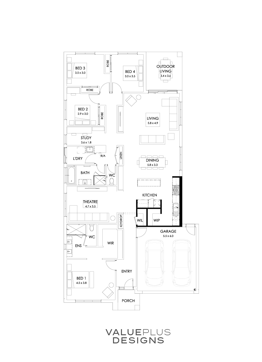 29  Floor Floorplan (Alternate Kitchen)