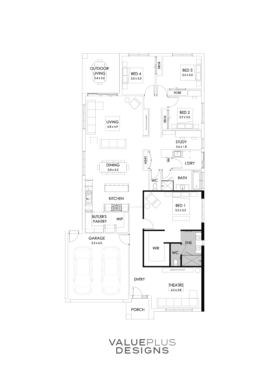 29  Floor Floorplan (Alternate Theatre - Flipped)