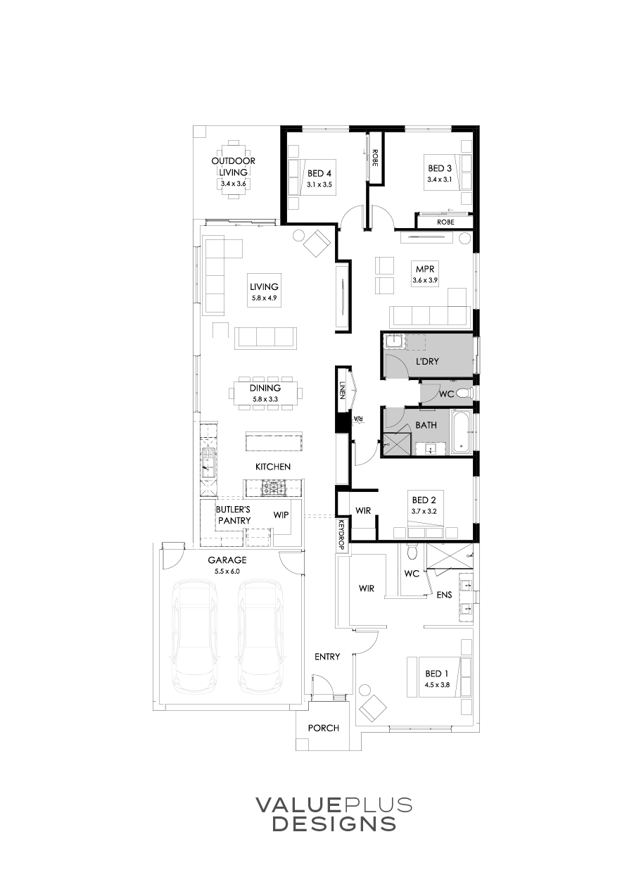 29  Floor Floorplan (Multi-purpose Room - Flipped)