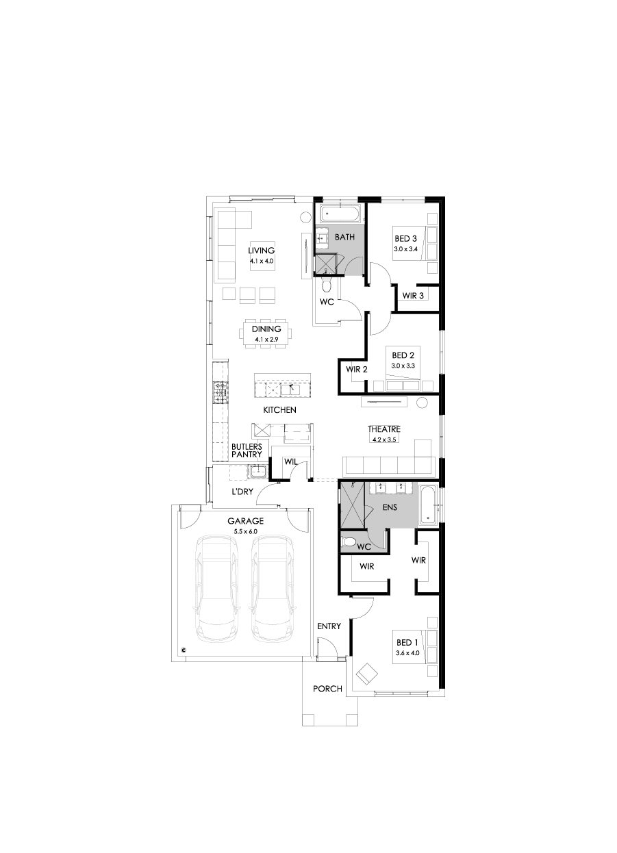 23  Floor Floorplan (3 bedroom)