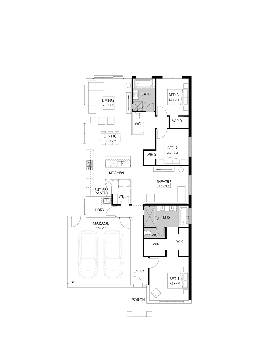 23  Floor Floorplan (3 bedroom)