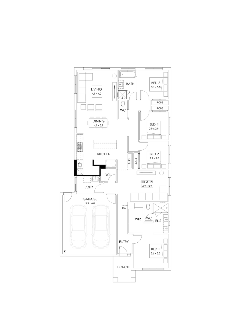 23  Floor Floorplan (Alternate kitchen )