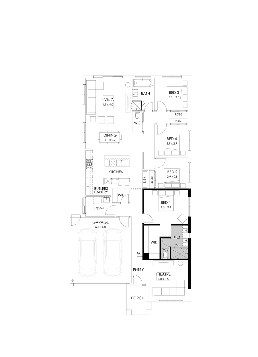 23  Floor Floorplan (Alternate theatre)