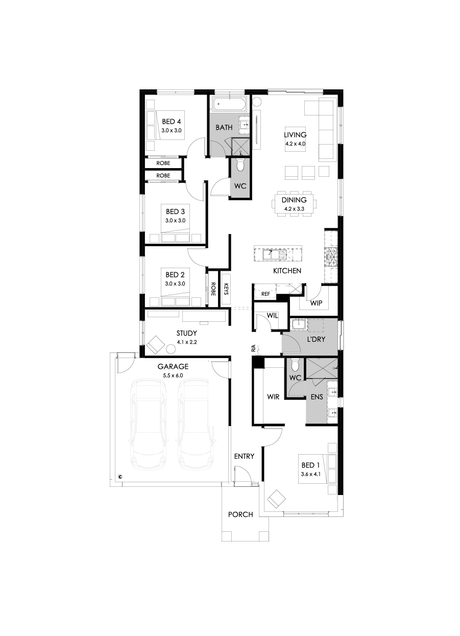23  Floor Floorplan (Rear flip)