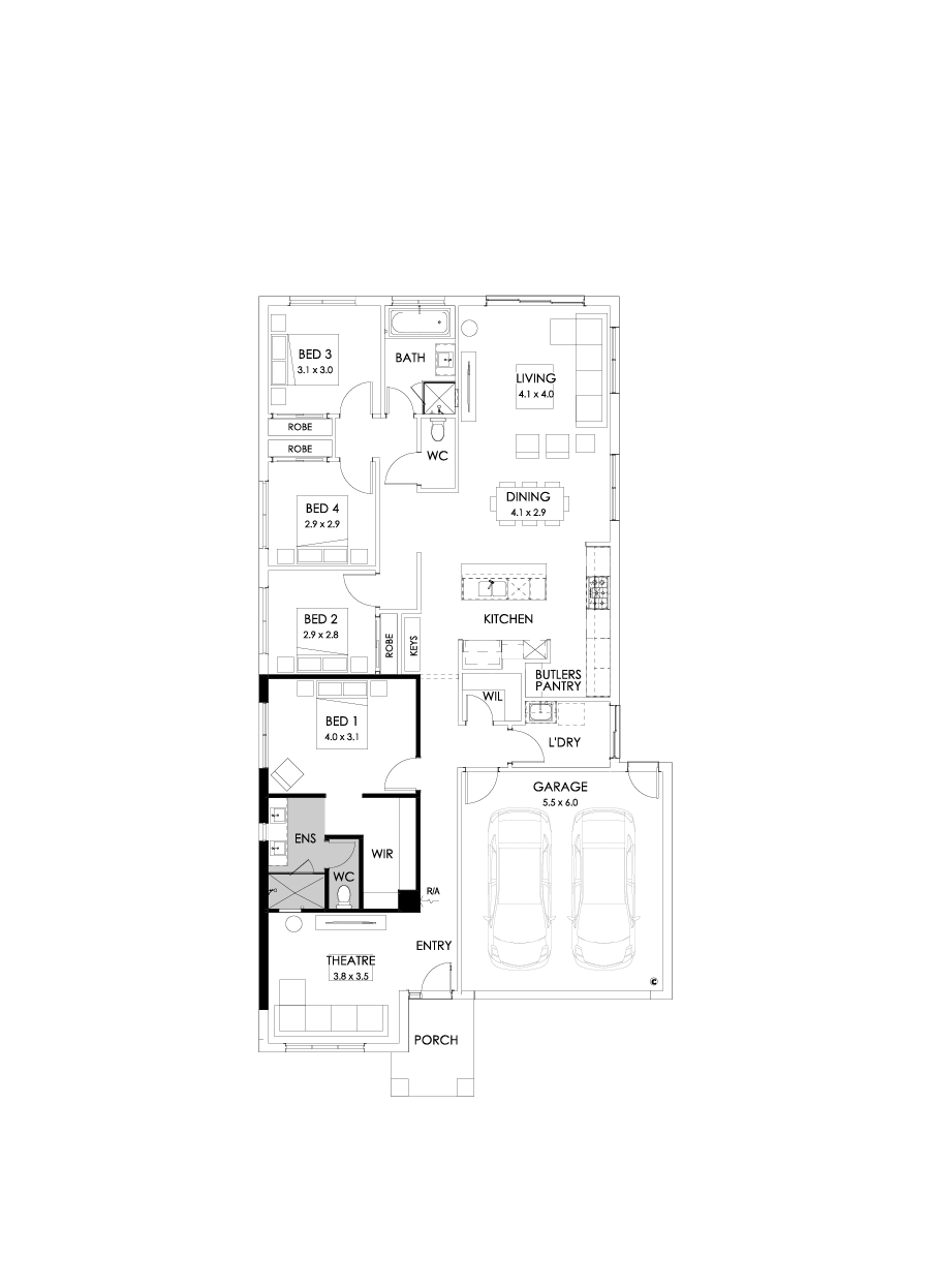 23  Floor Floorplan (Alternate theatre - Flipped)