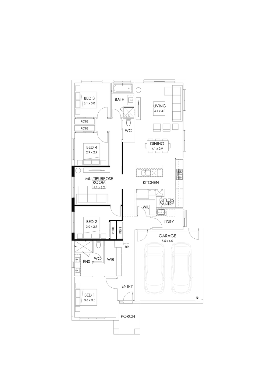 23  Floor Floorplan (Multipurpose room - Flipped)