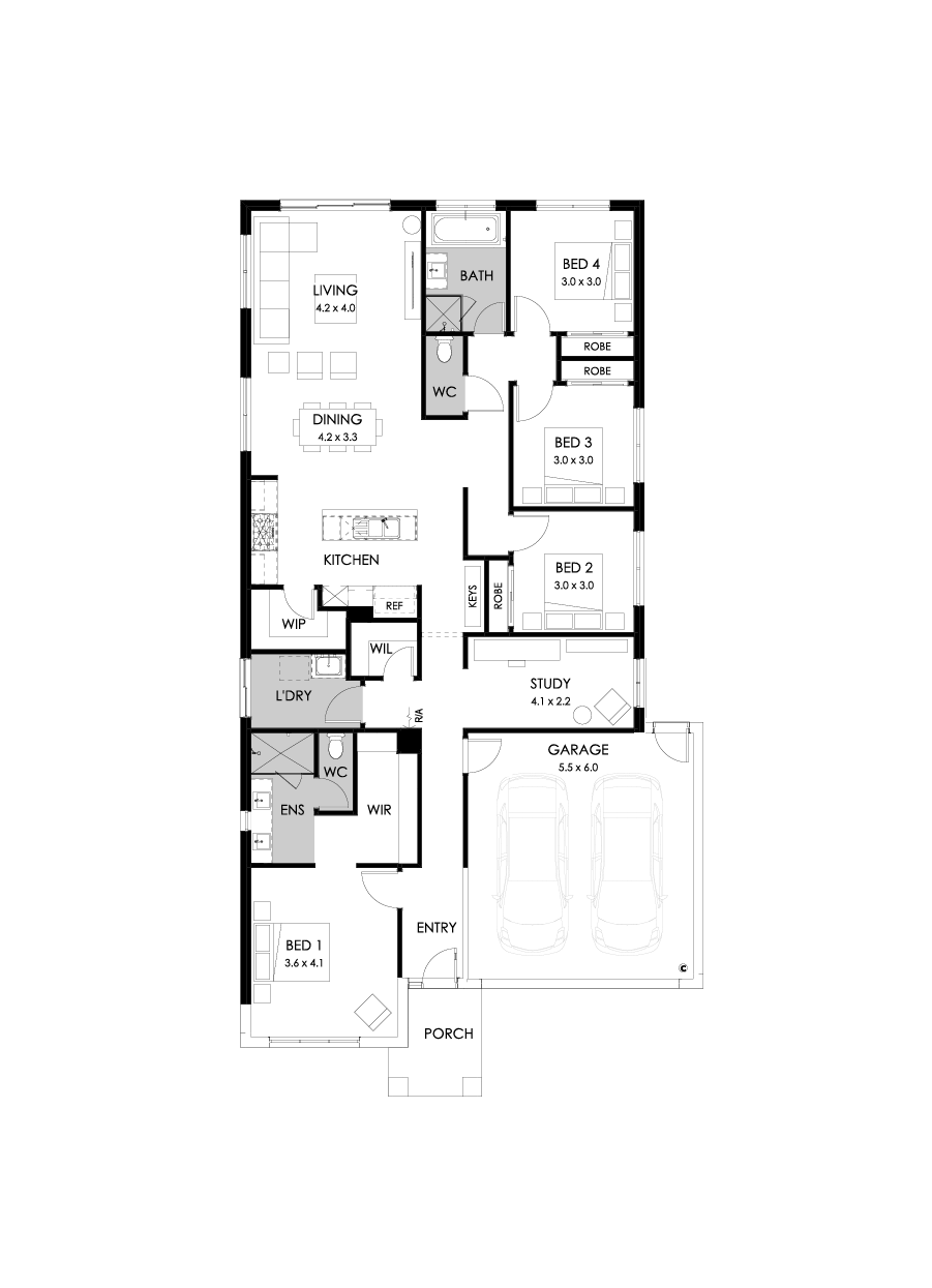 23  Floor Floorplan (Rear flip - Flipped)