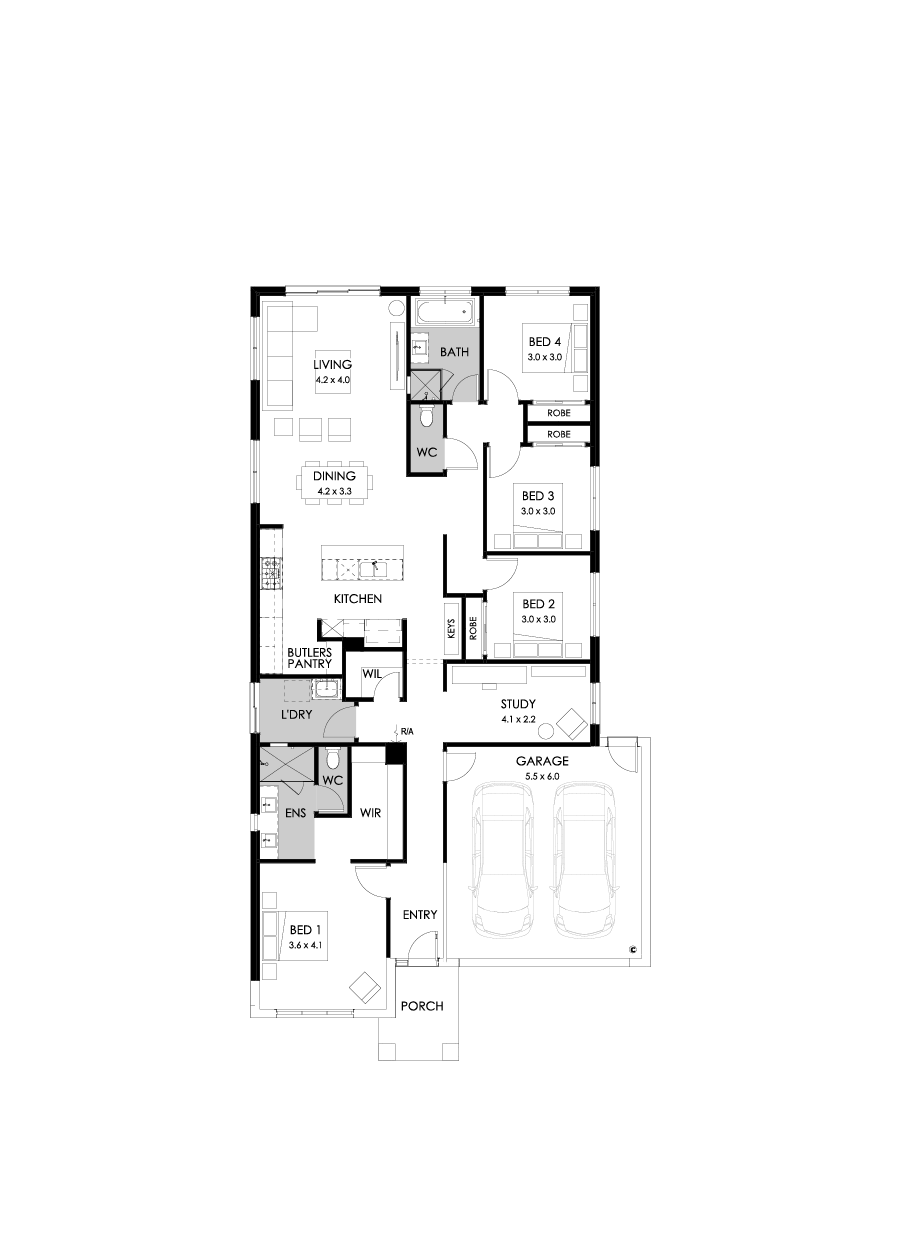 23  Floor Floorplan (Rear flip - Flipped)